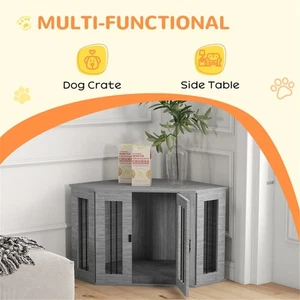 Stylish Dog Crate Furniture for Medium Dogs with Wide Tabletop