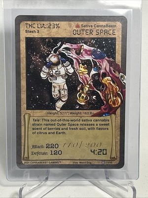 CannaBeast Outer Space 3D Holographic 15/20 Stamped 110/200 4:20 Mini Set TCG