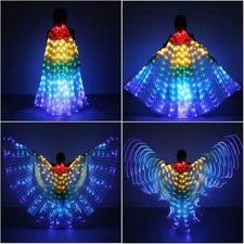 LED Lights Belly Dance Wings Belly Glow Angel dance Wing for Adults and Child