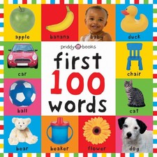 First 100 Words UK Board Book Edition (Bright Baby... by Priddy Books Board book