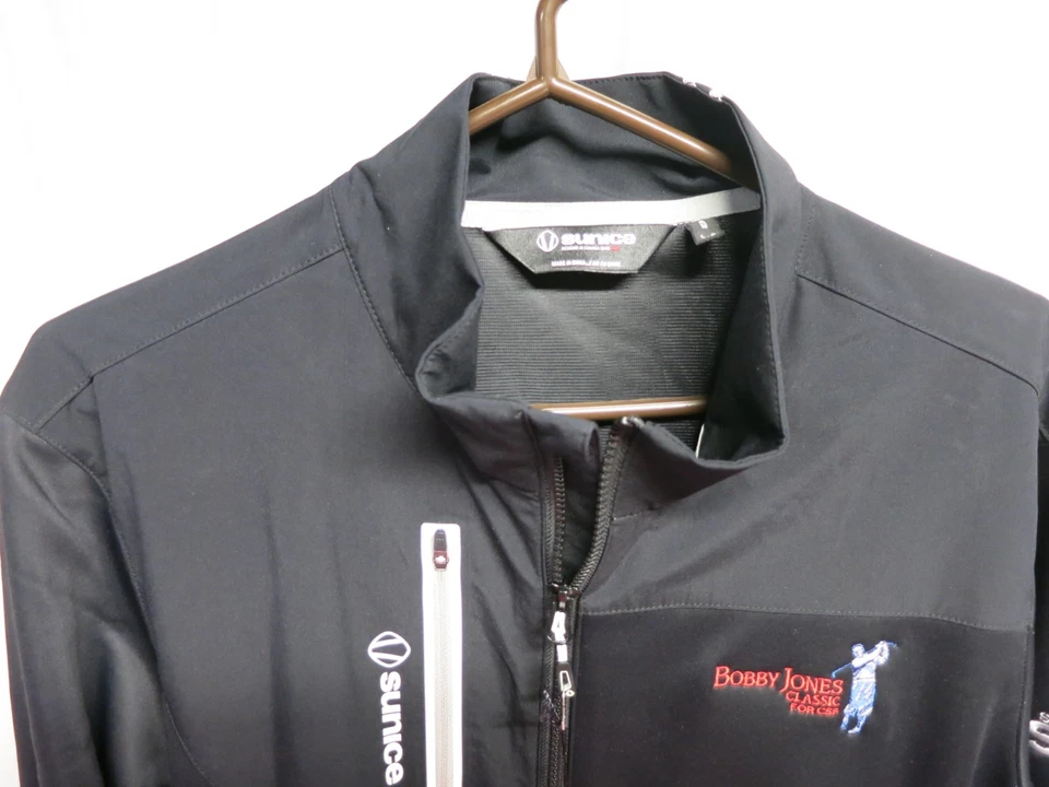 Womens Sunice Golf #1 on Tour Outerwear L (size 12) Black w/ multiple logos NEW - Image 2 of 4