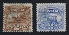 CKStamps: US Stamps Collection Scott#113 114 Pictorial Used CV$102.50