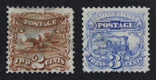 CKStamps: US Stamps Collection Scott#113 114 Pictorial Used CV$102.50