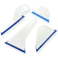 4 in 1 Window Tint Tools Handle Squeegee with Blue PU Bevel Blade,Side Swipe ...