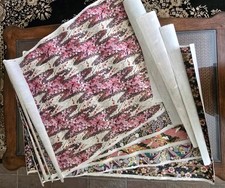 Genuine Handmade Japanese Yuzen Washi Chiyogami Paper EX LARGE Sheets LOT of 5