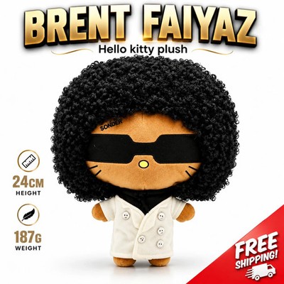 Custom BRENT FAIYAZ Hello Kitty Plushy Soft Plush Toy Gift 24 cm