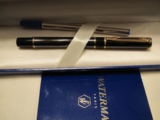 Waterman  Laureat Gun Metal & Gold Rollerball...