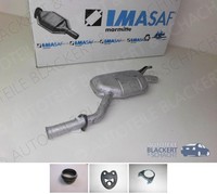 Imasaf Auspuff Mitteltopf+Anbauteile für Mercedes 190 W201 Turbo-D 2.5 1988-1993