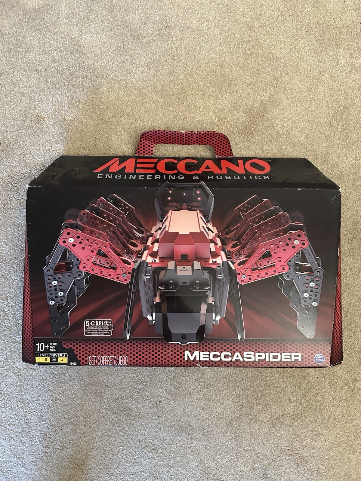 MECCANO MeccaSpider Robot Kit STEM Toy with Interactive Built-in Games and App