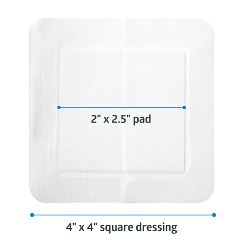 Stratasorb steril, 4” x 4” zusammengesetzter Inselverband mit nicht haftender - Bild 2 von 12