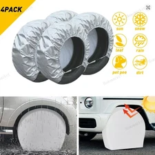 4X 30-32'' Waterproof Tire Covers Wheel&Tyre RV Trailer Camper Sun Protector US