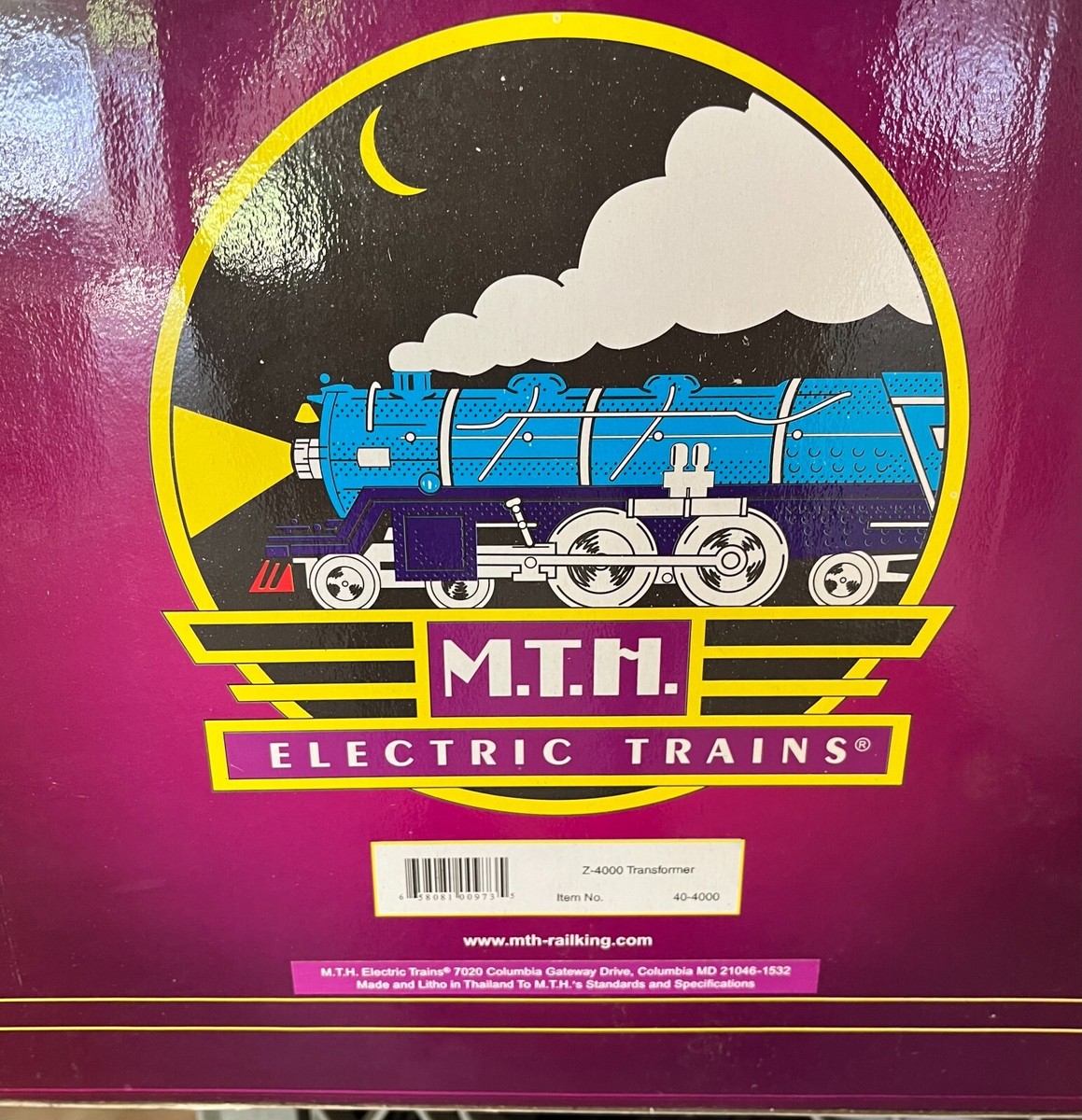 MTH 40-4000 Z-4000 400W Dual Control Transformer w/box | eBay
