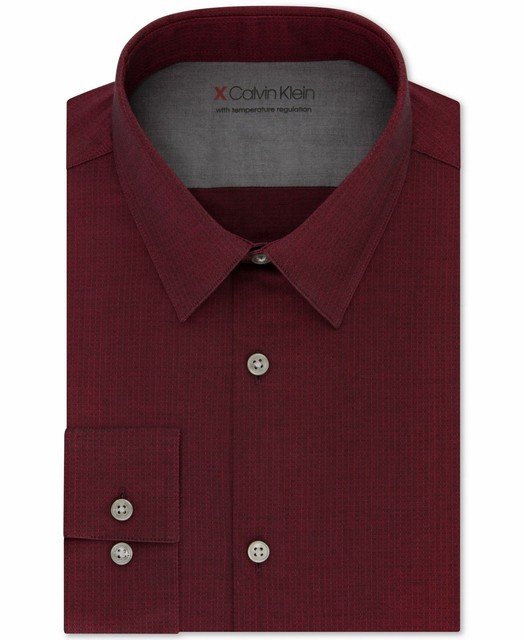 calvin klein burgundy dress