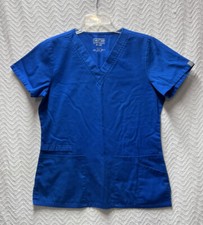 Cherokee Workwear Royal Blue Size Small Scrub Top Style 44700A WW Flex