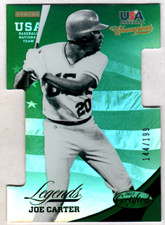 Joe Carter 2013 Panini USA Baseball Champions Legends Certified Green /199