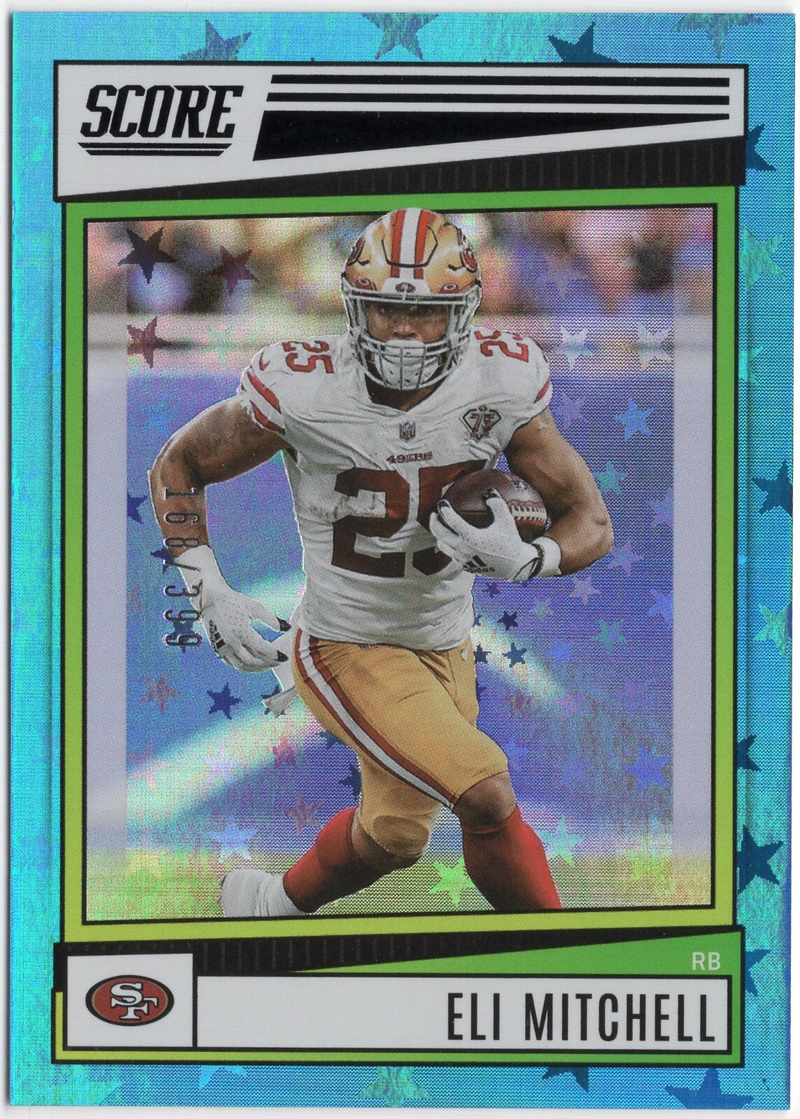 TL1103 2022 Score Blue Stars 167 Eli Mitchell 168/399 San Francisco 49ers
