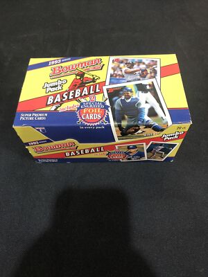 1993 Bowman Baseball Jumbo Wax Box 20 Packs Derek Jeter Rookie RC
