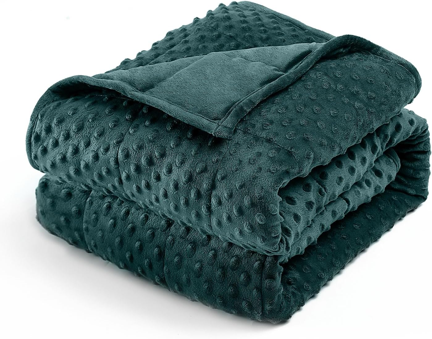 Minky Dot Weighted Blanket King Size 15 Lbs Ultra Soft Heavy Blanket for Adults-image
