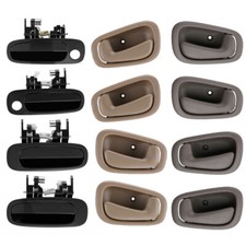 48 Pcs Outside Inside Door Handle Blackgraybeige For 98-02 Toyota Corolla 48 Pcs Outside Inside Door Handle Blackgraybeige For 98-02 Toyota Corolla