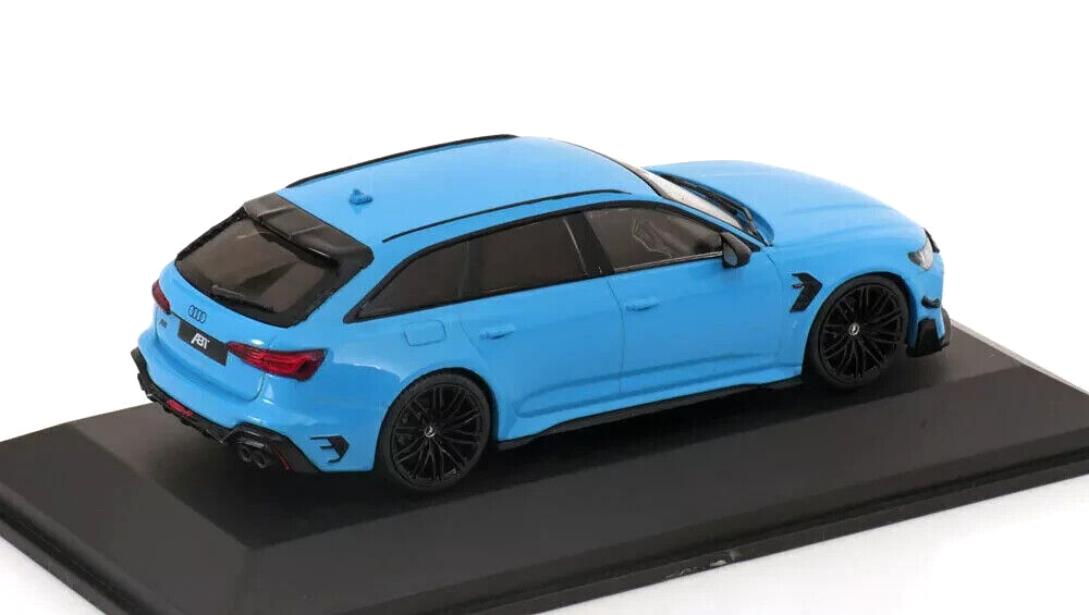 1/43 Audi RS6-R ABT SW Station Wagon 2022 Miami Blue Diecast by