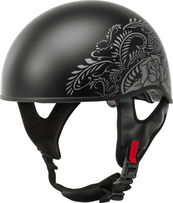 GMAX HH-65 Naked Rose Helmet Sm Matte Black/Silver H1657074