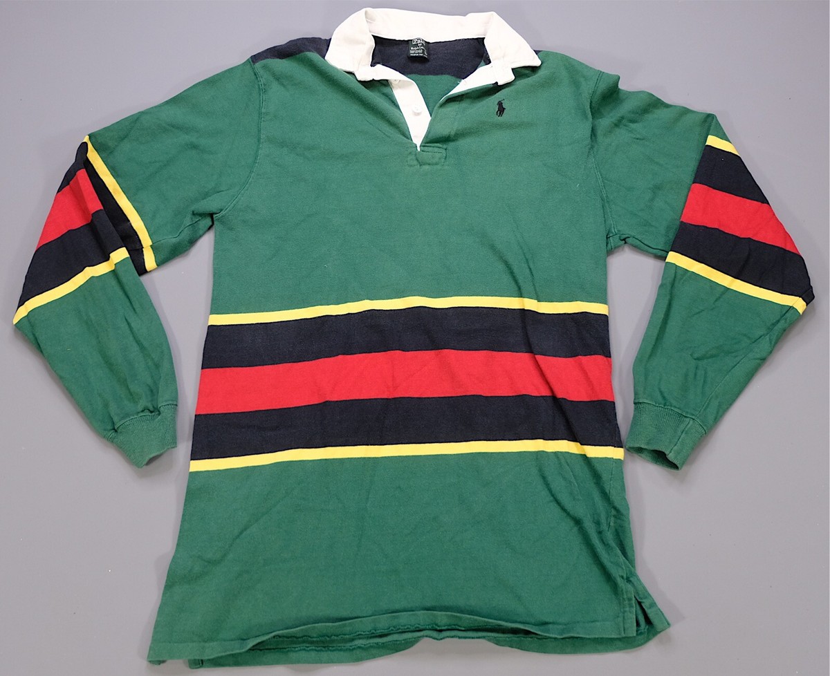 トップス Polo Ralph Lauren 90s Border Rugby Shirt Vintage 90's Polo Ralph Lauren Rugby Shirt | eBay