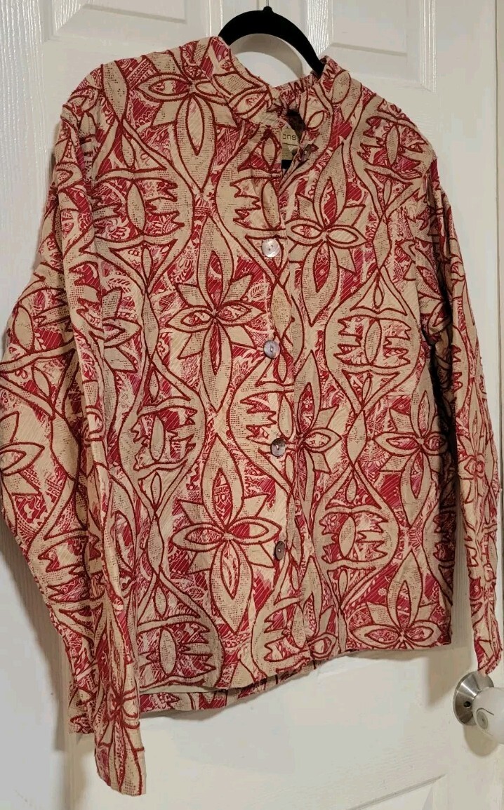 Notations Jacket Blazer light coat Brick red tan … - image 2