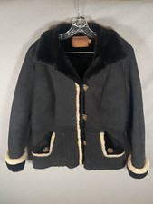 Handmade Leather Sherpa Fur Lined Jacket Yellowstone Leather Made In USA Western