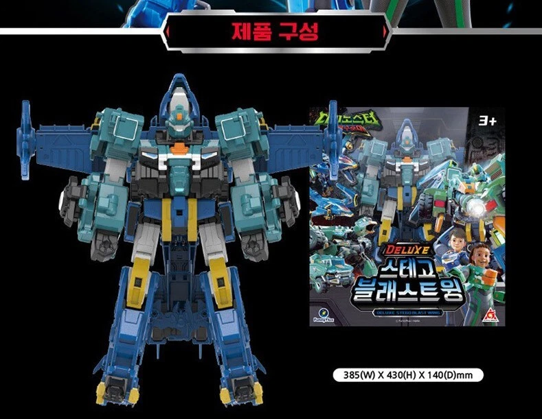 Dinoster Deluxe Stego Blaster Wing Dinosaurs Ptera Transforming Robot Car 2023 - Image 4 of 4