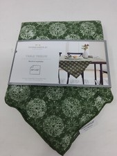 Threshold Table Throw 50" x 50" - Green, Machine Wshable