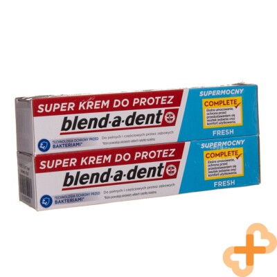 BLEND-A-DENT FRESH Oral Denture Adhesive Cream 47 g 2 pcs. 24 Hour Effect