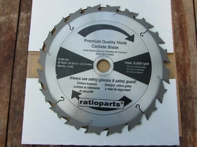 HM/Widia Sägeblatt 250 x 25,4 Z 20, Ratioparts, für Freischneider