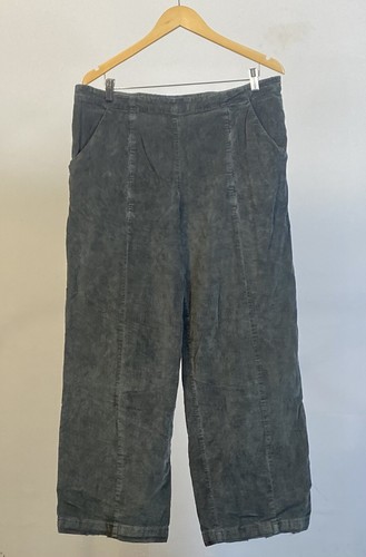 ELEMENTE CLEMENTE Grey Oversized Trousers Wide-leg Trousers Pants Size 4