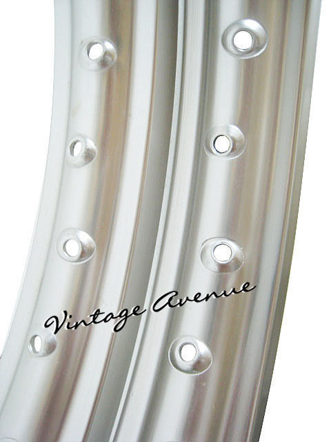 Honda SL125 XL125 XL175 XL185S Front & Rear Chrome Wheel Rims – 2 Pieces