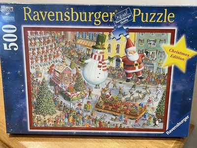 Ravensburger 2 Jigsaw Puzzles, 500pc Santa s Ready & Here Comes Christmas New!