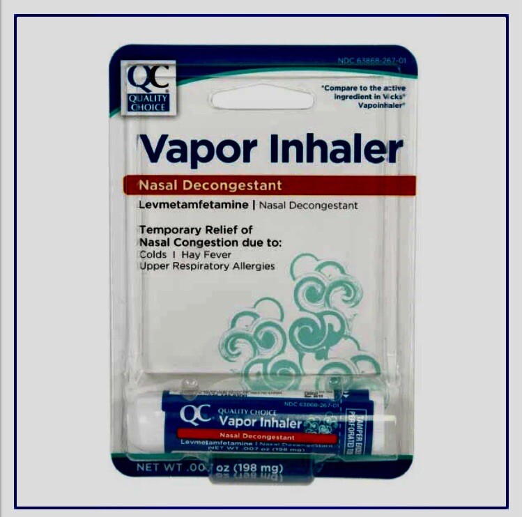 Quality Choice Vapor Inhaler Nasal Decongestant Levmetamfetamine eBay