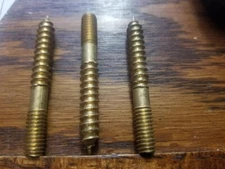100 Hanger Bolts 2.5” x 5/16" Brass Plated New Never Used