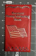 Souvenir Penny Collecting Book Coin Album Red Passport Elongated Pressed Penny