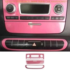For Benz Smart Fortwo 2009-2015 Sakura Pink Center Console CD Switch Panel Trim