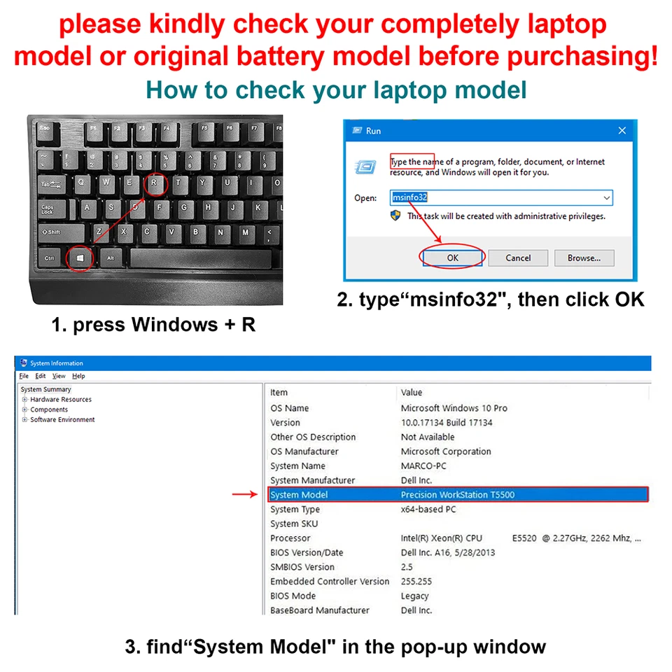 ✅Batería L17L3P51 para Lenovo ThinkPad E480 E485 E495 E580 E585 E490 E590 E595 EE. UU. Foto 2 de 4