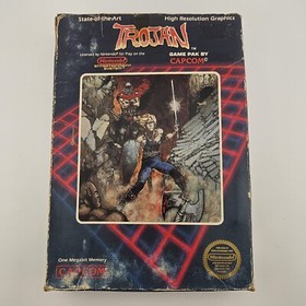 Trojan - Nintendo Nes - Cart With Box - Tested - Capcom - Actually Tested