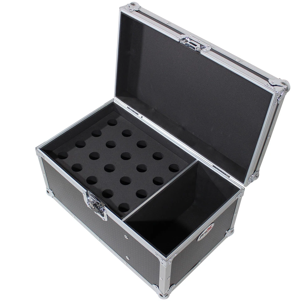 ProX XS-MIC20S Microphone Case Holds 20 Handhelds W/Side Storage - Image 2 of 3