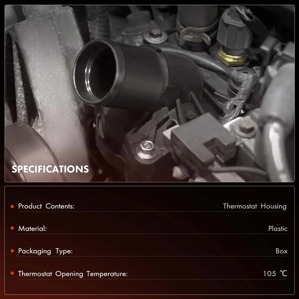 Carcaça do termostato da bomba de água para BMW F20 F30 320i xDrive 320i 118i 120i 105°C - Imagem 2 de 4