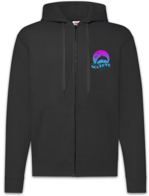 80s Love Zipper Hoodie Audio Synthesizer LFO Wave Electro Sampler DJ MC Fun