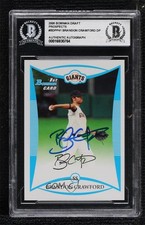 BAS 2008 Bowman Draft Prospects Brandon Crawford #BDPP41 BGS Authentic Auto ow6