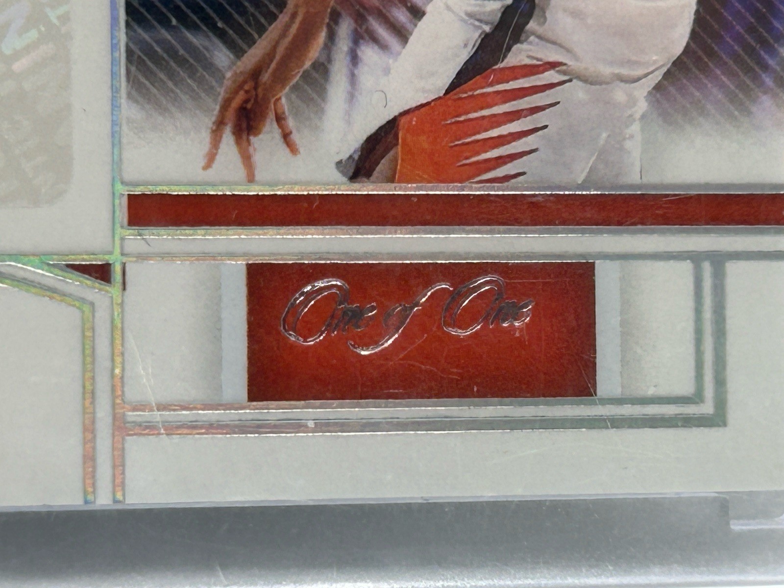 2020-21 National Treasures Lasting Legacies Mikal Bridges Tag Patch Auto 1/1 view 3