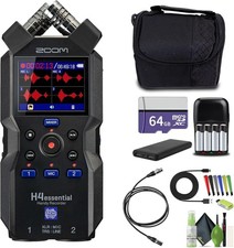 H4essential 4-Track 32-Bit Float Portable Audio Recorder With Accessibility