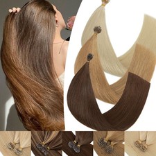 Nano Hair Extensions Nano Ring Beads Tip Remy Human Hair Micro Loop 1G THICK USA