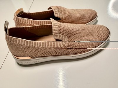 Michael Kors Skyler Womens Knit Slip-On Casual Shoes Beige Comfort 9.5M