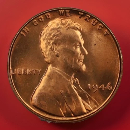 1946-P Red Gem BU  Lincoln Wheat Cent 1 Cent 1c Coin FAST SHIPPING